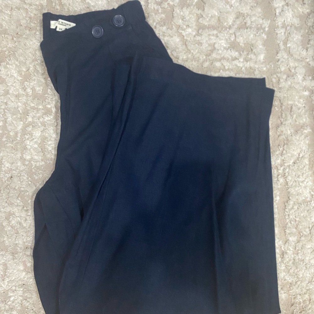Max Studio Dark Blue Buttoned High waist Wide leg size XS